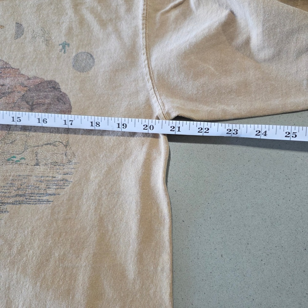 Snowshoe Thompson Vintage Desert Mesa Graphic T-Shirt Tan Mens Large - Picture 4 of 9